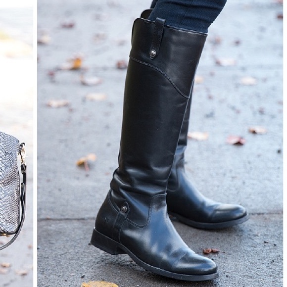 frye melissa tab tall leather boot